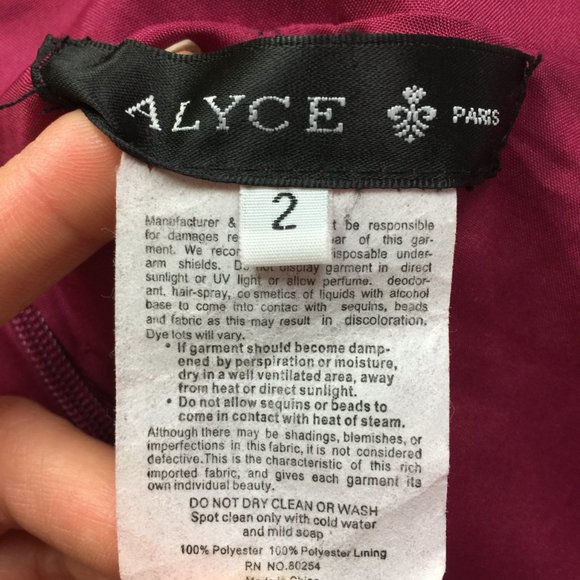 Alyce Paris Burgundy Maxi Dress - Picture 7 of 12